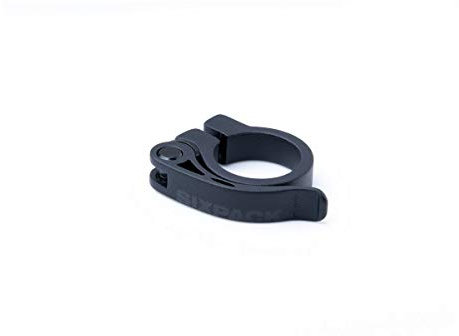 Sixpack Menace Fahrrad Sattelklemme mit Schnellspanner 31.8mm / 34.9mm Stealth schwarz: Größe: 34.9mm