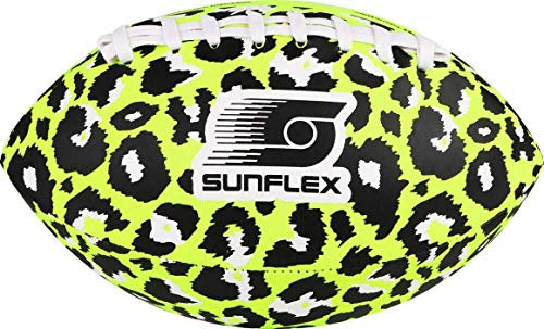 Sunflex Neopren American Football Neoremix Animal | sehr griffig und lässt Sich ideal Werfen und Fangen | Ball weich und leicht für Strand und Garten | extrem robust und für Jede Altersgruppe