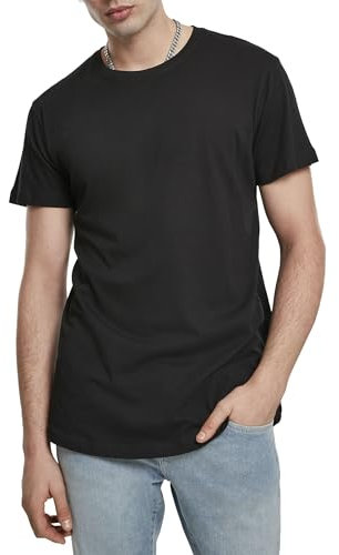 Mivaro Herren T-Shirt extra lang geschnitten, Longshirt für große und schlanke Männer, Größe:3XL, Farbe:Schwarz