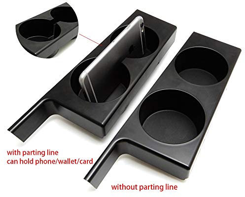 GeträNkehalter Auto Front Auto Becherhalter for BMW E39 5er-Serie 1997-2003 beweglichen Auto-Front Premium-Cup Holder 303 (Color : Black)