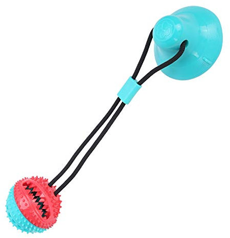 Pssopp Hund Kauen Saugnapf Ball Multifunktions Hund Interaktiver Backenzähne Reinigungsball Futterausgabe Ball Kauspielzeug (#1)