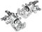 Frankberg 2x Bremssattel Bremszange Hinten Links Rechts Kompatibel mit C.a.d.d.y III MPV 2CB 2CJ 2KB 2KJ C.a.d.d.y III Kasten/MPV 2CA 2CH 2KA 2KH Replace# 2K5615423