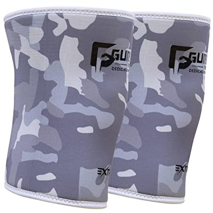 Gunsmith Kniebandage - 7mm Neopren Knee Support Gewichtheben Kniebandage für Männer und Damen - Ultra-Komfort Starker Grip Kniestütze für Kniebeugen, Kreuzheben, Kraftdreikampf und Bodybuilding