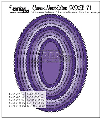 Crealies Crea-Nest-Lies XXL Stanzschablone no.71 Oval