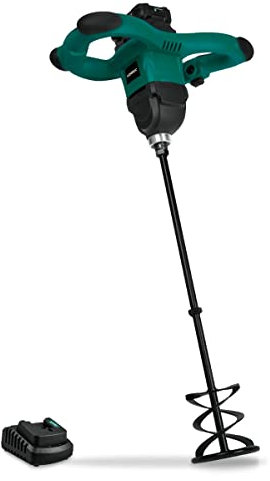 VONROC Miscelatore cemento e malta VPOWER 20V con una batteria 2.0 e caricatore. Include frusta da 120x600mm. Velocità variabile, Soft Start