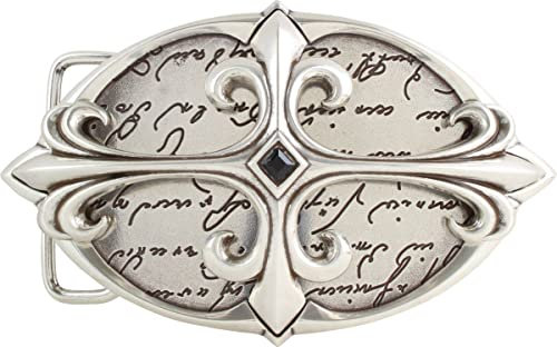 BELTINGER Gürtelschnalle Letter Cross 4,0 cm | Buckle Wechselschließe Gürtelschließe 40mm Massiv | Wechselgürtel bis 4cm | Silber