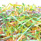 PAPER FAIR 0,5 kg schillerndes Ostergras Knisterschnitt Papier, grün gelb lila Rouge Papier Shred Filler Mix Strang Bast Tissue Handwerk Bettwäsche Kissen, Party Geburtstag Geschenkbox Korb