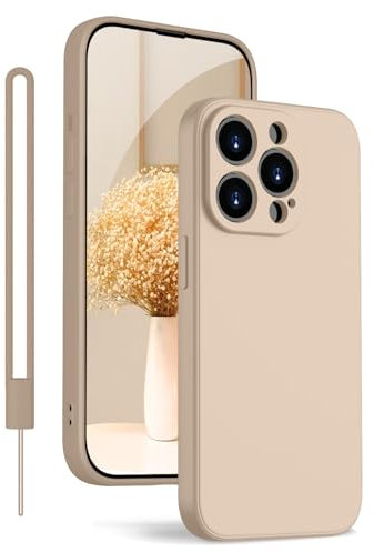 KPPIT iPhone 12 Pro Max Hülle Silikon Case 6.7 Zoll,Hanyhülle iPhone 12 Pro Max [Kameraschutz] [Mikrofaser] [Kratzfeste] Rundumschutz Case Schutzhülle Hülle für iPhone 12 Pro Max,Khaki