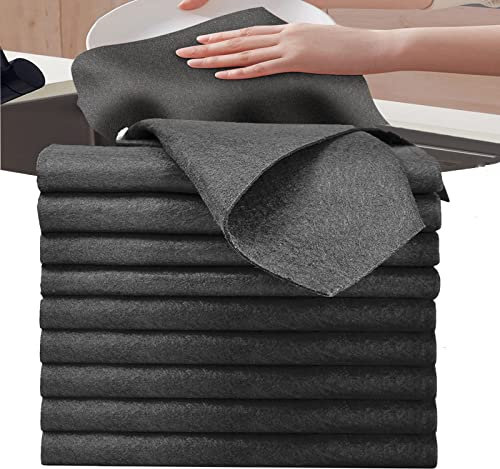 Onezebra Paño De Limpieza Mágico,10 Piezas Espesado Paño Magico Cristales, Paño Magico Cristales Limpiacristales Trapo de Limpieza de Microfibra Reutilizable Sin Rayas para Baño Cocina Coche Vidrio
