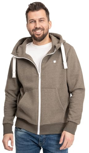 DEPROC-Active Herren Sweatjacke mit Kapuze Kapuzenjacke Zip Fleecejacke Windbreaker Hoodie mit Reißverschluss Finncmyk Kapuzenpullover