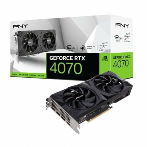 PNY - Tarjeta gráfica Nvidia GeForce RTX 4070, 12 GB, Color Verde
