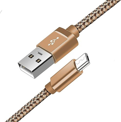 Micro USB Cable, Nylon Braided Extremely Durable Fast Micro USB Sync Cable for Nexus, LG, Sony,PS4, HTC, Motorola, Kindle, Nokia and More (1 Meter)
