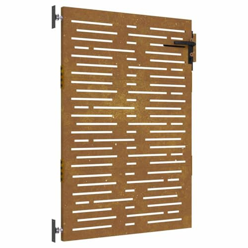 vidaXL Gartentor 85x125 cm Cortenstahl Quadratisches Design