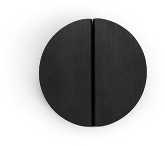 Evionlin Black 2-1/2 inch Drawer Pulls,2 pcs (Half Round) Brushed Brass Half Moon Cabinet Pull Handles Semicircle Knobs with Screws for Kitchen Cupboard Bedroom Furniture Door