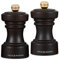 Cole & Mason H233056 Hoxton Chocolate Wood Salt and Pepper Mill Set, Precision+ Carbon/Ceramic Mechanisms, Salt and Pepper Grinders with Adjustable Grind, Beech Wood, 104mm, Gift Set