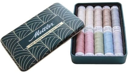 Amann Mettler - Amann Mettler Seralon Polyester (10x100m) 140 Jahre Jubiläumsausgabe Sanfte Farben Nähgarn Spool Kit - 1 Satz