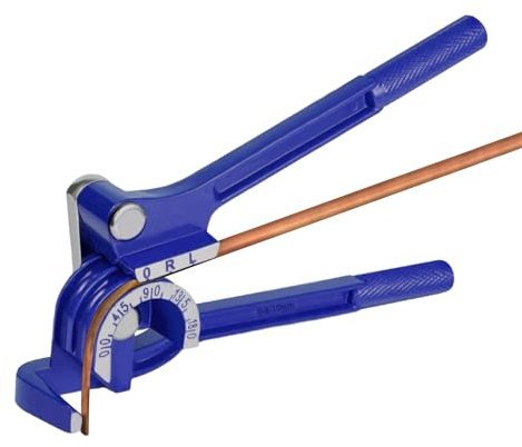 Strumento Piegatubi Manuale, Curvatubi Manuale per Tubi, Piegatubi Rame 180 Gradi, 3 in 1 Pinza Piegatrice per Tubo, 1/45/16 3/8Curvatubi Per Tubo Rame Rame Alluminio Ottone Metallo Metallo
