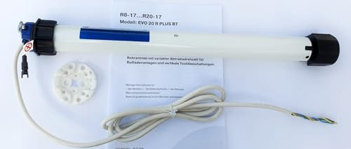 BECKER Entraînement de volet roulant avec récepteur radio bidirectionnel intégré pour arbres à enroulement à partir de 50 mm de diamètre (40 Nm (R40-17-C01 PLUS))