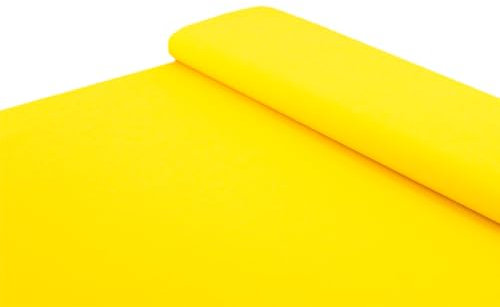 Baumwoll Stoff 100% Baumwolle uni gelb - Meterware ab 25 cm x 150 cm - Stoff zum Nähen