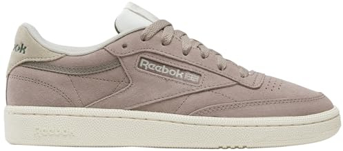 Reebok Women's Club C 85 Sneaker, Grittygrey Sports Beige Breakaway Green, 5 UK