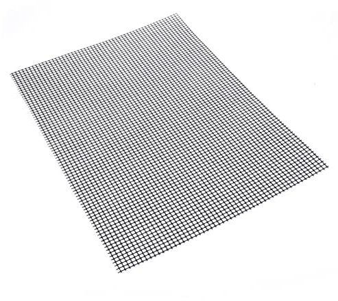 BBQ Mesh Grillmatte – BBQ Mesh – strapazierfähige, wiederverwendbare hitzebeständige Grillmatten, 33 x 33 cm, leicht zu reinigen, funktioniert auf Holzkohle, Pelletgrill im Freien