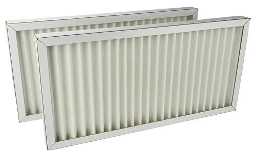 vhbw 2X Luftfilter M5 kompatibel mit Tecalor THZ, 504, 404, 304 Lüfter, Badlüfter, Ventilator, Lüftungsgerät (2X Feinstaubfilter)