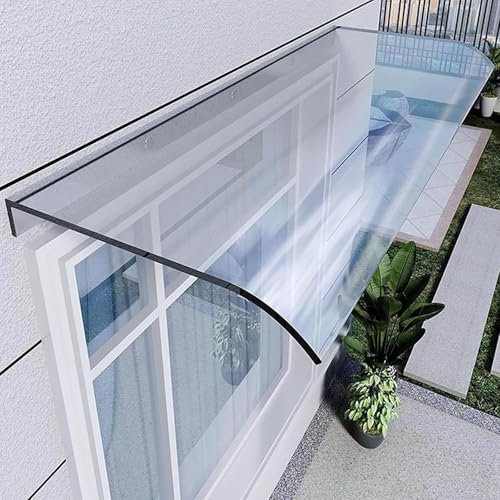 Haustürvordach Pultvordach Fenstermarkise Regenschutz Im Modernen Design Robust, Langlebig, Überdachung Für Türen, Fenster Und Schaufenster(190cm)
