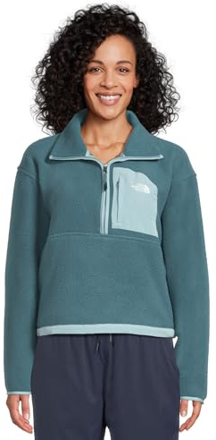 THE NORTH FACE YUMIORI Off Peak 1/2 Zip Damen Fleecejacke Outdoorweste schwarz schwarz