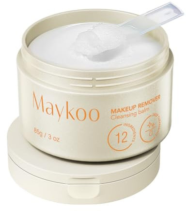Cleansing Balm, MAYKOO Ölbasierter Reinigungsbalsam, Gesichtsreiniger Entferner wasserfestes Makeup, Feuchtigkeitsspendend & Beruhigend, Tiefenreinigung Schmutz & strahlende Haut, Leicht zu spülen 85g