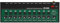 Professionelle 10-Kanal Kleinmischpult 10-Channel Studio Audio Mixer Mini Sound Controller USB Drive Input/Output kompatibel mit Powerbank Auto Laptop und Batterie