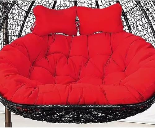 2 Person Hanging Egg Chair Cushion Replacement - Double Basket Cushion (A, 130 * 110cm/51 * 43in)