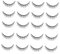 WRITWAA 10 Paires Faux Cils Se Maquiller Fouetter Bande Extension Jumbo Lashes Fringe Vaporeux Cils Pré-collés Cils Épais Duvets Outils De Maquillage Pour Femmes Fibre De Haute Qualité