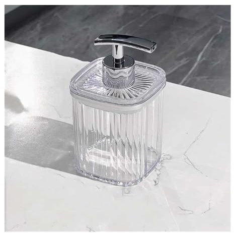 Seifenspender, Handseifenspender mit Pumpe, quadratisch for Dosieren von Waschmittel, Händedesinfektionsmittel, Körperwäsche, Geschirrspülmittel, Seifenspender for Küche und Badezimmer Handseifenspend