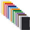 Conipa® 13 x Schnellhefter (Set) DIN A4 mit Beschriftungsfeld PP-Kunststoff (Plastik) - Hefter & Mappe Schule & Büro - Heft-Mappen Organisation (PVC-frei) transparentes Deckblatt