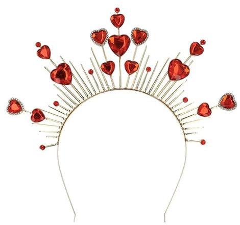 CREATIV DISCOUNT NEU Herz-Krone Amor auf Metall-Haarreif