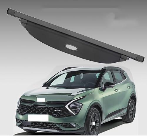 LiyanWu Laderaumabdeckung Kofferraum Schutz Abdeckung Cargo Cover für KIA Sportage NQ5 2021-2023+, Ausziehbar Kofferraumabdeckung Rollo, Auto Zubehör