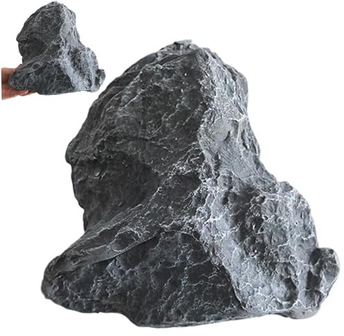 Faux rocher, 8.66x5.9 PU Fake roches artificielles, couverture de faux roche écologique réaliste pour l'aménagement paysager, accessoires de photographie, décoration jardin, rochers, couverture po