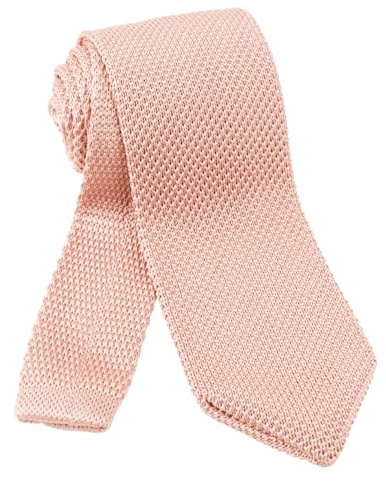 Alizeal Cravate en Tricot pour Hommes, Cravates Solides et Fines en Tricot