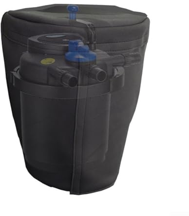 Robuste Teichfilter-isolierte Abdeckung mit großer Zugangsöffnung und elastischer Bodenpassform, hergestellt zum Schutz von Teichfiltern vor UV-Strahlen, Regen, Schnee und Schmutz das ganze Jahr über