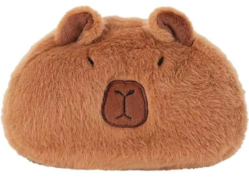 Muteitt Simpatico Porta Fazzoletti per Auto a Forma di Capibara, Porta Fazzoletti di Peluche a Forma di Animale, Porta Fazzoletti per Auto a Forma di Animale Divertente, Porta Tovaglioli