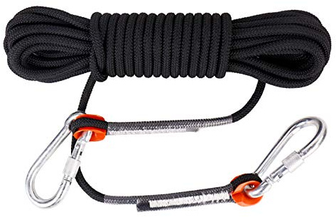 Corde en Nylon Ultra-résistante, Corde Statique d'urgence extérieure en Polyester de 8 mm, Disponible en différentes Tailles, avec Une capacité de Charge de 1900 kg(80M)