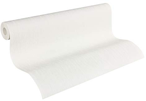 Architects Paper Paintable Non-Woven Wallpaper Pigment Longlife, weiß, 10.05 x 0.70 m