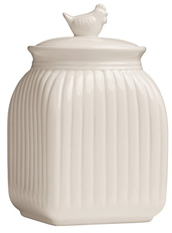 Premier Housewares Mrs Henderson Canister, Cream, 23 x 14 x 14 cm