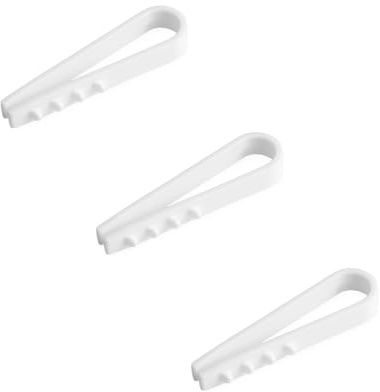 PRITEX – 300 Stück Steckschlaufen 8 x 43 mm Weiß – Dübelklemme zur Befestigung von Kabeln, Rohren, Leitungen, Schläuchen uvm – Kabelhalter – Kabelschellen aus Polyamid