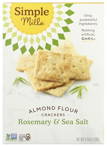 Rosemary & Sea Salt Almond Flour Crackers