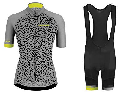 UGLY FROG Damen Radtrikot Set Radtrikot Kurzarm + Radhose mit 20D Sitzpolster MTB Fahrradbekleidung HNDX02