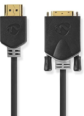Nedis Cable HDMI-DVI Conector HDM I - DVI-D Macho de 24+1