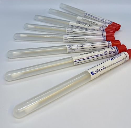 CMJ 15 x sterile Probenentnahmetupfer, 15 cm, Wattestäbchen-Applikator aus Holz