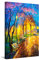 Startonight Impression Sur Toile Peinture Arbres Abstraits Parc Jaune Bleu, Tableau Paysage - Decoration Murale Salon Moderne - Image sur Toile - Grande 80 x 120 cm Idée Cadeau Élégante et Originale