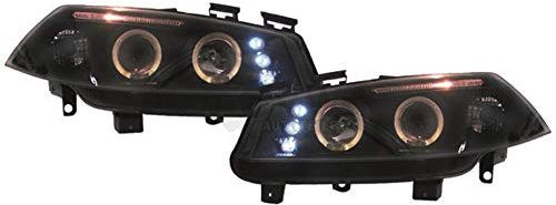 Scheinwerfer Set für Megane 2 Typ M 02-05 Angel Eyes klar/schwarz